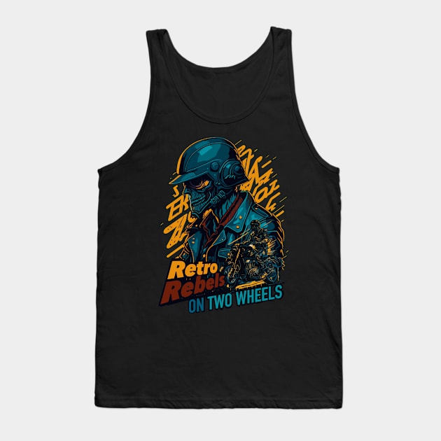 Retro Rebels on Two Wheels! Tank Top by BAJAJU